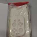 PlayVital ZealProtect Protective Case Cover for Nintendo Switch OLED, Joycon Grip Cover for Nintendo Switch OLED with Thumb Grips & ABXY Direction Button Caps - Antique Yellow