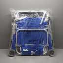 SUNNYFEEL Extra Wide 28" Low Beach Chair 5 Position Lay Flat, XL Oversized Portable Folding Camping Chairs with Cup Holder for Outdoor/Trip, Lightweight Foldable Backpack Beach Chair for Adults (Navy Blue)