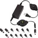 ReTrak Retractable Universal Ultrabook/Netbook/No... Charger, Black (ETCHGNBUNN), 65W