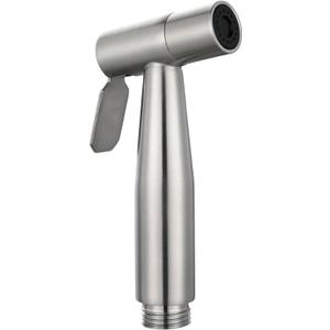 Handheld Bidet Sprayer for Toilet, Stainless Steel Bathroom Spray for G1/2 (0.79inch) Thread Interface, Brushed Nickel (Silver)