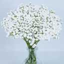 MAQIAHN 6 Baby Breath Artificial Flowers - Babies Breath Flowers Artificial Bulk Faux Flowers Bouquet White Flores Greenery Real Touch Fake Flowers Arrangements Wedding Centerpieces Tables Decorations
