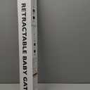 Momcozy Retractable Baby Gate, 33" Tall, Extends up to 55" Wide, Child Safety Baby Gates for Stairs, Doorways, Hallways, Indoor, Outdoor (Gray)