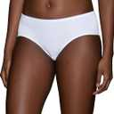 Illumination Hipster Panties, Silky Stretch & Satin Trim (6, Star White)