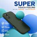 Miracase Magnetic for iPhone 17 Case, Compatible with MagSafe, Integrated Silicone Camera Control Cover, 3.0mm Thicken Shockproof Drop Protection Phone Case for 17,Dark Green