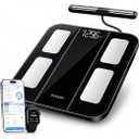 8 Electrodes Intelligent Scale
57 Health Metrics, BMI and Muscle Mass Analyzer, 180kg Capacity, Bluetooth Sync, Visceral Tracking