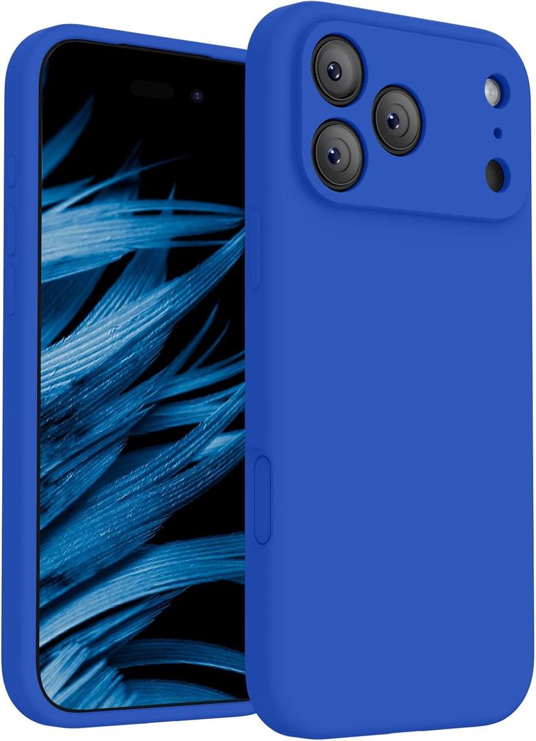 FireNova Magnetic for iPhone 17 Pro Case, Compatible with MagSafe, [Integrated Silicone Camera Control Button] [Camera Protection] Anti-Scratch Microfiber Lining Phone Case, 6.3", Klein Blue