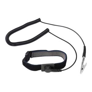 Anti Static Wrist Strap, 11" Anti Static Wristband Grounding Bracelet with Alligator Clip and Extendable Long Cable, Fits Wrist Circumference 6" to 8.5". [Black] (Regular Size)