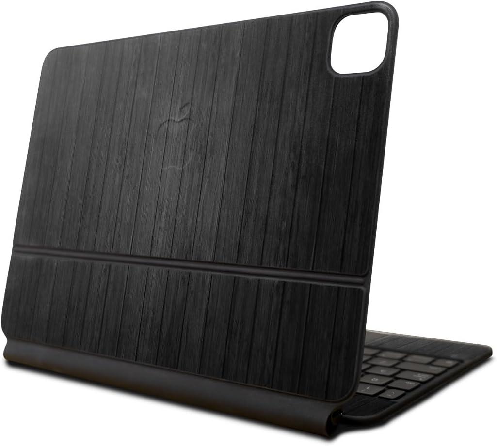 Skin Compatible with Apple Magic Keyboard for iPad Pro 13inch (M4) 2024 - Black Wood - Premium 3M Vinyl Protective Wrap Decal Cover - Easy to Apply | Crafted in The USA by MightySkins