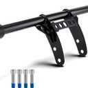 MoKitDora Sportster Crash Bar Engine Guard Flat Out Highway Bar 1.25" Fat Compatible with Harley 2004-2022 XL 1200 883 Models, Gloss Black