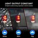 Tail Light Compatible with 2004-2015 Nissan Titan without Utility Compartment Model Rear Brake Lamp Left Driver and Right Passenger Side Taillight - Bulb Included