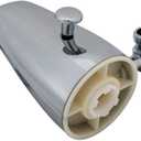 EZ-FLO 5-1/4 Inch Zinc Bath Tub Diverter Spout with Side Outlet, Chrome, 15087