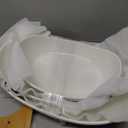 Seven Sparta 3 Tier Fruit Bowl for Kitchen Counter (PLUS Series) / Ceramic Serving Bowls with Bamboo Stand/Big Size Tiered Fruit Basket for Fruit Vegetable Storage, Dessert, Salad Buffet Server