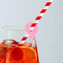 PRETYZOOM 16Pcs Silicone Straw Charm Adapters for Reusable Drinking Straws Hanging Ornaments and Pendant Accessories for Cups and Tumblers