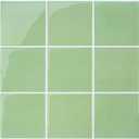 Upgraded Thicker Green Peel and Stick Backsplash,10 Pcs of 12''x12'', 3D Square Peel and Stick Tile Stickers Vinyl Backsplash Kitchen Bathroom Waterproof Removable