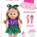 GAGAKU Baby Doll with Hair, 12" Baby Dolls for Girls 3 4 5 6 Years Old, Baby Doll for Toddlers Kids, 12 Inch Baby Dolls with Accessories