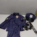 Joycover Police Officer Costume for Kids, Cop Costume Outfit Set with Toy Accessories, Halloween Costumes for Boys Small