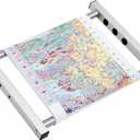 Leinuosen Metal Cross Stitch Frame Sturdy Aluminum 11/9/7.3/5.5 Inch Wide Adjustable Needlepoint Cross Stitch Holder for Embroidery Sewing Quilting Projects, 18 x 12.6 Inch