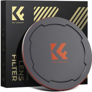 K&F CONCEPT 82mm Thread & Magnetic 2-in-1 Lens Filter Cap Only Compatible with K&F Magnetic Swap System