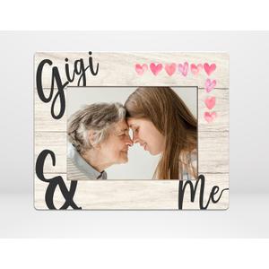 Orchroma Gigi and Me Picture Frame, Mothers Day Birthday Gifts for Grandma,Gigi Gifts for Grandma,5x7 Photo Frame (8x10 in, burlywood)