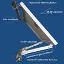 Solar Panel Mounting Brackets Hooks Balcony Railing Holder Power Station Holder for 2 Solar Panels Tilt Angle 020-30