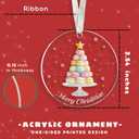 TUMSHANIP Macaroon Ornaments - Macaroon Christmas Ornament - French Cake Ornaments for Christmas Tree - Food Dessert Lovers Gifts for Women, Men - Acrylic Ornament 2025