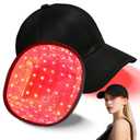 Red Light Therapy Cap for Hair Growth - Hair Regrowth Treatment Device for Men & Women, Red Light Therapy Cap for Hair. (Black)