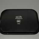 New Star Foodservice 24852 Restaurant Grade Non-Slip Tray, Plastic, Rubber Lined, Rectangular, 10-Inch x 14-Inch, Black