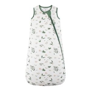 Mosebears Unisex Rayon Made from Bamboo Sleep Sack with 2-Way Zipper,2.5 Tog Baby Winter Sleep Sack(Plant,18-36 Months)