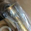 GGStudy Bathroom Vanity Faucet 2-Handles 4 Inches Centerset High Arc Spout Antique Brass with Drain Assembly and Supply Hose Lavatory Faucet Mixer Deck Mounted