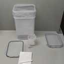 2 PC Flour Sugar Storage Containers (9.5L | 321 Oz) Extra Large Food Storage Containers with Lids - Airtight Leakproof BPA FREE Flour Container for Rice, Cereal, Sugar