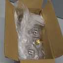 10Pcs Christmas Drink Balls, Fillable Booze Balls Ornament Clear Plastic Xmas Tree Ornaments for Drinks Water Candy Party DecorationGold 100ML