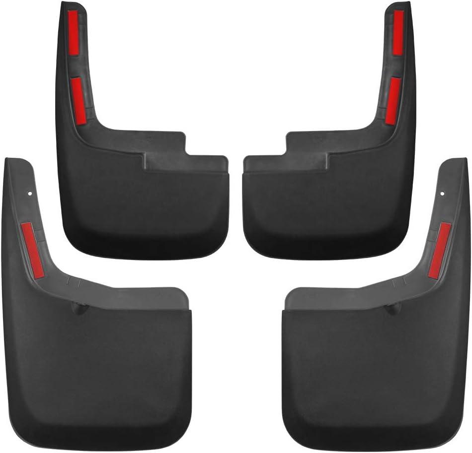 Tecoom Mud Flaps Splash Guards Compatible with 2015-2020 Ford F150 with Wheel Lip Molding Front and Rear 4pcs Set ABS Molded