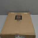 Mayfair Bennett Toilet Seat with Brushed Nickel Hinges, Slow Close Wood Seat, Secure Metal Hinges, Easy Install, Made in USA, Round, White