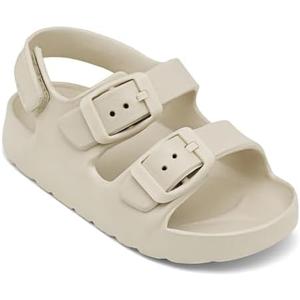 ChayChax Toddler Boys Girls Double Buckle Sandals Children's Adjustable Back Strap Water Sandal, Size 5