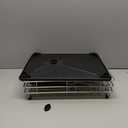 BOOSINY Dish Drying Rack for Kitchen Counter, Stainless Steel Dish Drainers with Drainboard Set, Space Saving, Compact Metal Plates Strainers Rack with Cup Holder, Utensil Holder (1 Tier-silver)