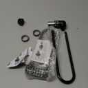 Shimeyao 2 Pieces 6 Inch Long Shackle Combination Lock 4 Digit Outdoor Waterproof Padlock with Resettable Code for School Gym Locker, Sports Locker, Fence, Gate, Toolbox, Case Storage, Black