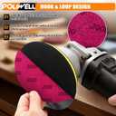6 Inch (150mm) 2000 Grit High Performance Waterproof Hook & Loop Sanding Discs Heavy Duty Silicon Carbide Round Flocking Sandpaper for Wet/Dry Sanding Grinder Polishing Accessories, 20-Pack