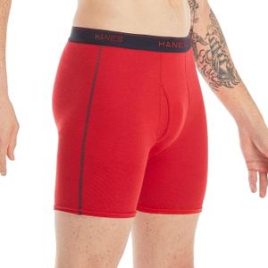 Hanes Men's Boxer Briefs, Cool Dri Moisture-Wicking Underwear, Cotton No-Ride-up for Men, 5 Pack,  2XL, Assorted