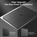 BlueSwan for MacBook Air 15 inch Case, M5 M4 M3 M2 2026-2023 A3448 A3241 A3114 A2941, 100% Laptop Color Match, Easy to Snap on, Grippy Matte Texture, Air 15.3 Hard Shell Protective Laptop Cover, Matte Black