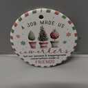 Coworker Christmas Ornament 2025 - Appreciation Gifts for Coworker Employee Boss Colleauge, Xmas Gifts for Coworkers, from Coworkers to Friends, Ceramic Ornaments for Christmas Tree