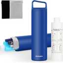 Insulin Cooler Travel Case, Medication Diabetes Supplies, 60H Insulin Pens Cold Bottle, 5-in-1 Diabetic Medicine Cooler, TSA Approved, with Gel Ice Pack and Emergency Bottle(Blue)