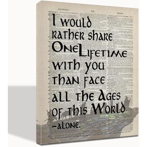 Lord of the Rings Gifts: Framed Arwen Poster - 16x20 inch Wall Art Decor for LOTR Fans