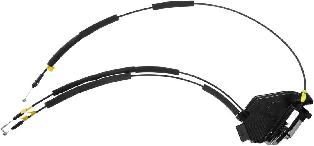 Motoforti Front Left Side Door Latch Actuator with Cable Assembly Fit for Nissan Pathfinder L4 2.5L V6 3.5L - Pack of 1 Black Long-lasting