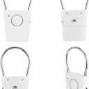 Kanayu 4 Pieces Door Handle Alarm 120dB Door Alarms for Home Security Alert Doorknob Sensing Window Burglar Alert for Home Security Kids Safety(White)