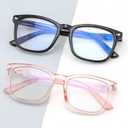 2 Pack Superb Durable Lightweight Progressive Multifocus Reading Glasses Women Men, TR90 Frame Spring Hinge Anti-Blue Light Multifocal Readers Retro No-Line Multifocal Comfort Eyeglasses, 2.5x (Progressive 3+2 Spring Hinge & Top is Not 0 (3 Ft Range) - Black and Pink)