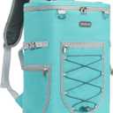 Backpack Cooler Backpack 26 Cans Insulated Leak Proof for Women Men Beach Camping Picnic Fishing Hiking Lunch Backpack Waterproof Cooler (Large, Mint Green)