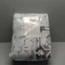 Boho Washable Area Rug 6x9, Spill-Proof Surface, Non-Slip Backin, Low Pile Faux Wool Large Printed Rugs for Living Room, Bedroom, Ding Room, Entryway and Home Decor (Cyan, 6x9)