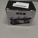 Condiment Pot Spice Jar with Stainless Steel Lids and Spoons, 8.6oz Clear Glass Seasoning Box with Tray Set of 3, Salt Pepper Storage Container Sugar Bowl for Kitchen