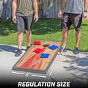 GoSports 4 x 2 ft Regulation Size Wood Cornhole Boards - 10 Vintage Wood Designs, Rustic Wood 