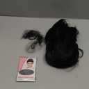 Black Wig with Bangs Long Black Wig for Women Synthetic Heat-Resistant Hair Layered Style Hair for Daily and Party Use (26 Inch)